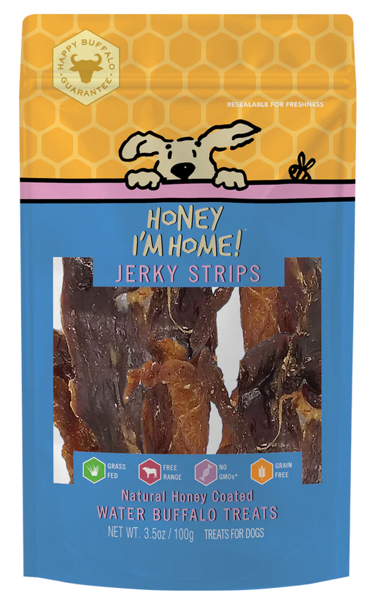 Honey I'm Home Buffalo Jerky Strips 3.5oz