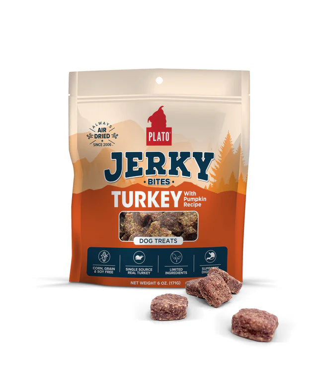 Plato Jerky Bites Dog Treats 6oz