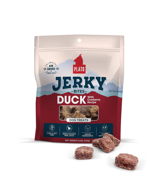 Plato Jerky Bites Dog Treats 6oz