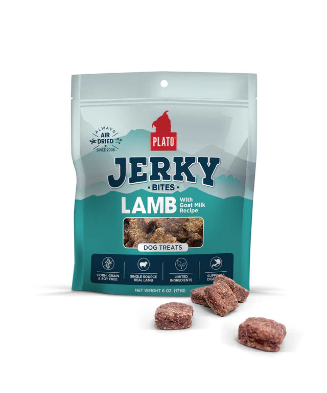 Plato Jerky Bites Dog Treats 6oz