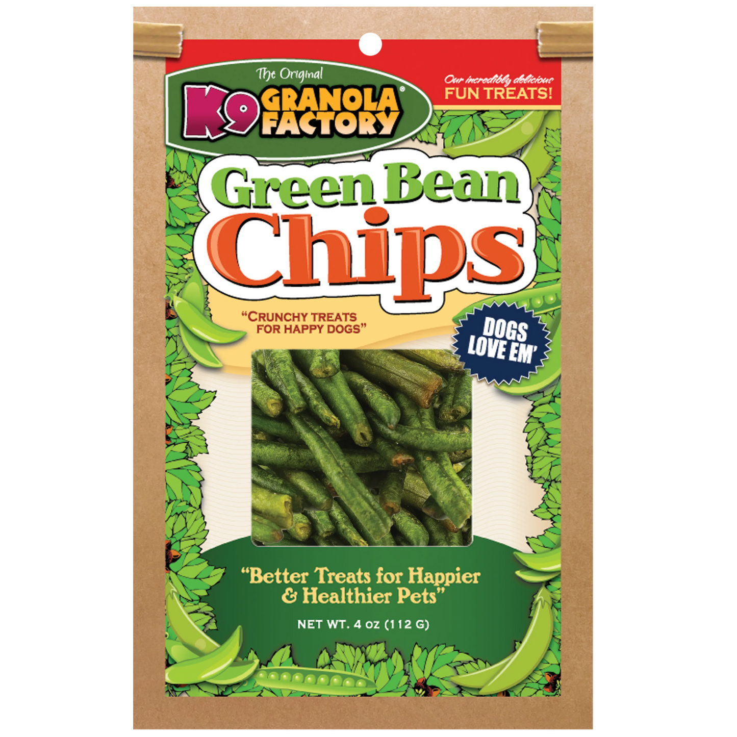 K9 Granola Green Bean Chips 4oz