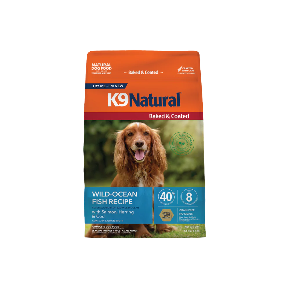 K9 Natural Baked & Coated Wild Ocean Fish Recipe