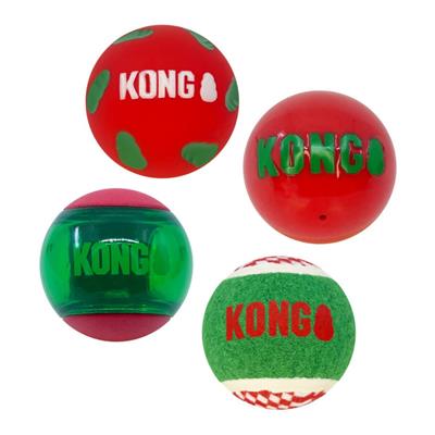 Kong Holiday Occasions Balls Medium 4pk