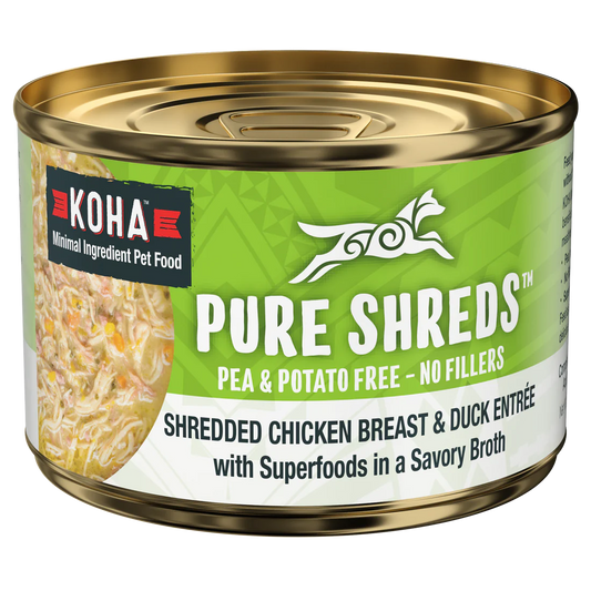 Koha Pure Shreds Chicken & Duck 5.5-oz