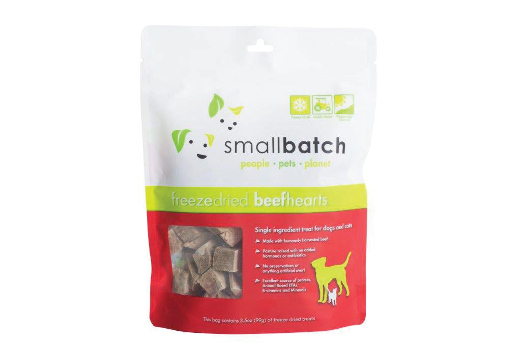 Small Batch Freeze-Dried Heart Treats 3.5oz