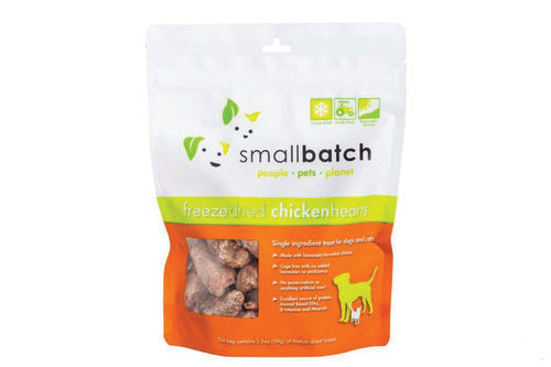 Small Batch Freeze-Dried Heart Treats 3.5oz