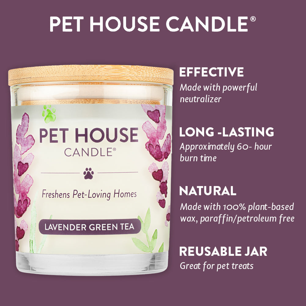 Pet House Lavender Green Tea Candle