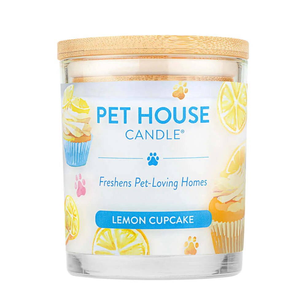 Pet House Lemon Cupcake Candle