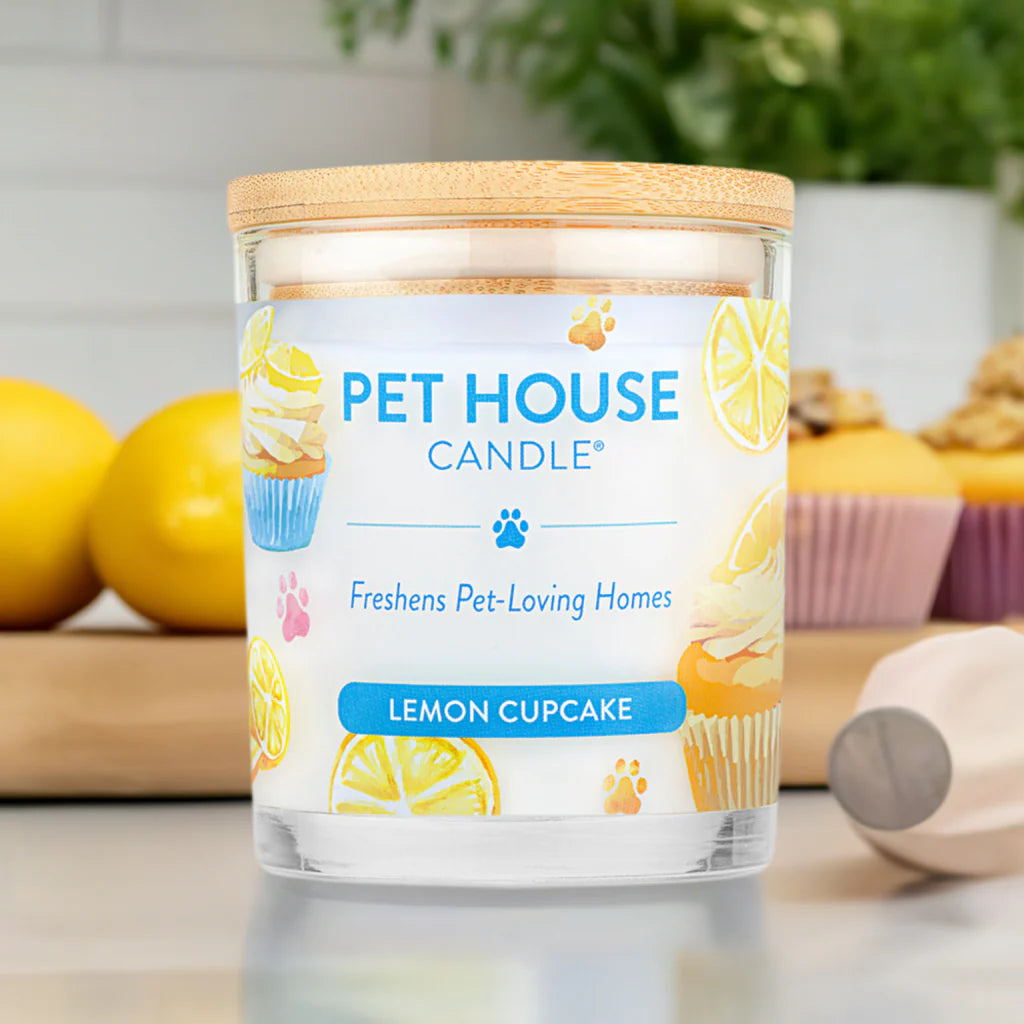 Pet House Lemon Cupcake Candle