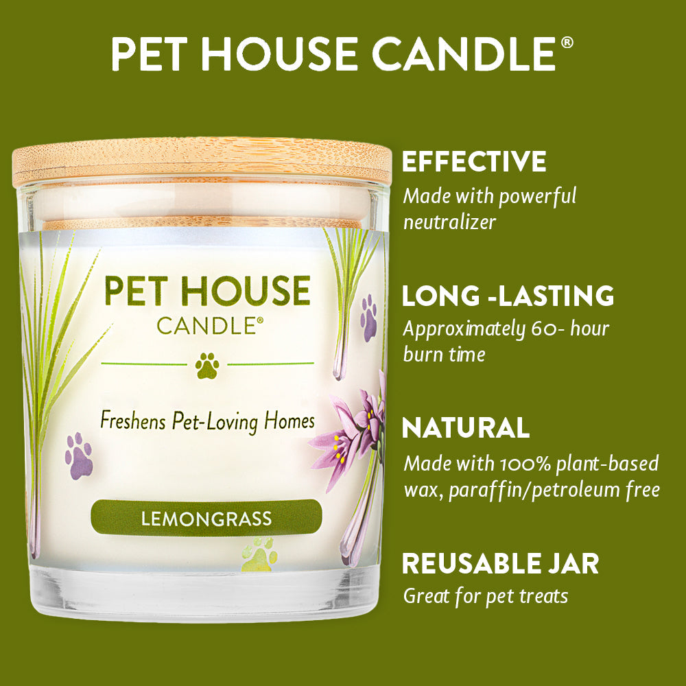 Pet House Lemongrass Candle 9 oz