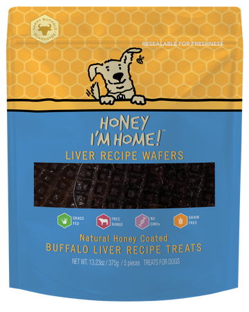 Honey I'm Home Grain Free Buffalo Liver Wafers