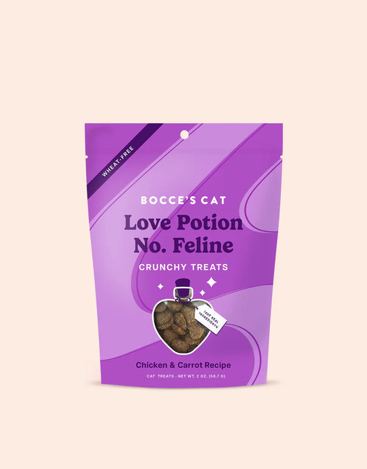 Bocces Love Potion No. Feline Crunchy Treats for Cats 2oz