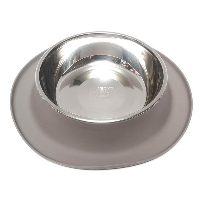 Messy Mutts Silicon Feeder with Stainless Steel Dog Bowl