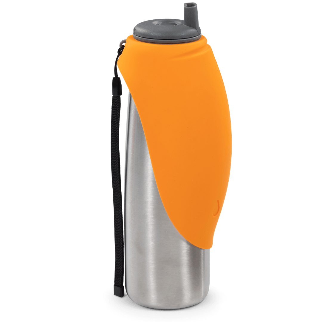 Messy Mutts Stainless Steel Water Bottle Orange