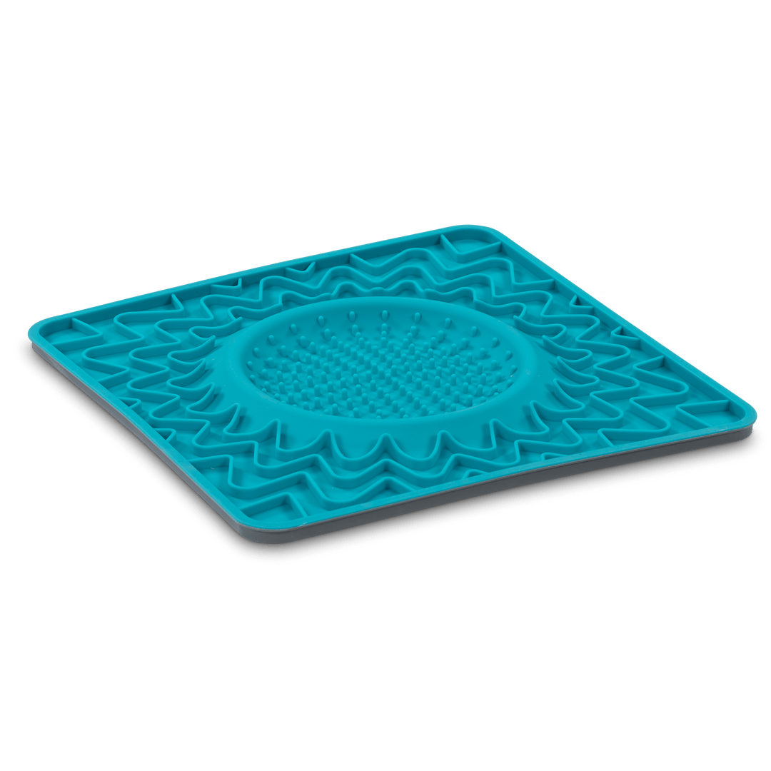 Messy Mutts Silicone Framed Lick Bowl Mat Blue