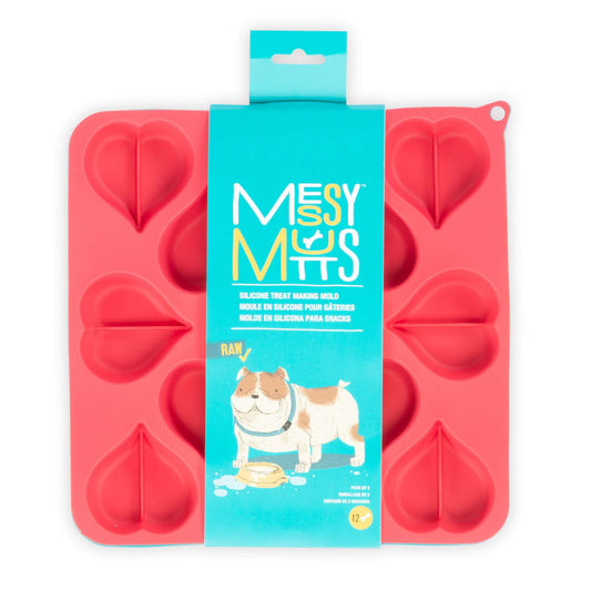 Messy Mutts Heart Shaped Dog Treat Maker Molds