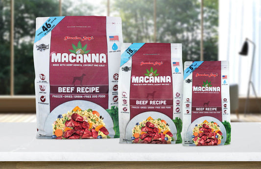 Grandma Lucy's Macanna Freeze-Dried Beef Dog Food 8 lb