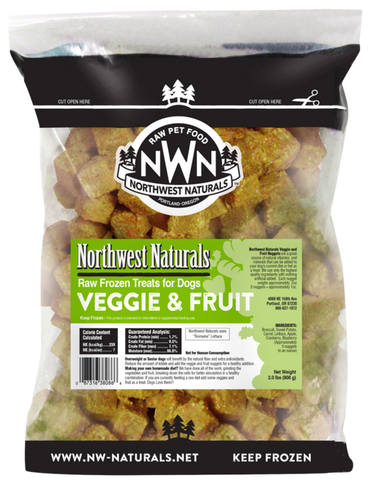 Northwest Naturals Frozen Fruit & Veggie Nuggets 2lb