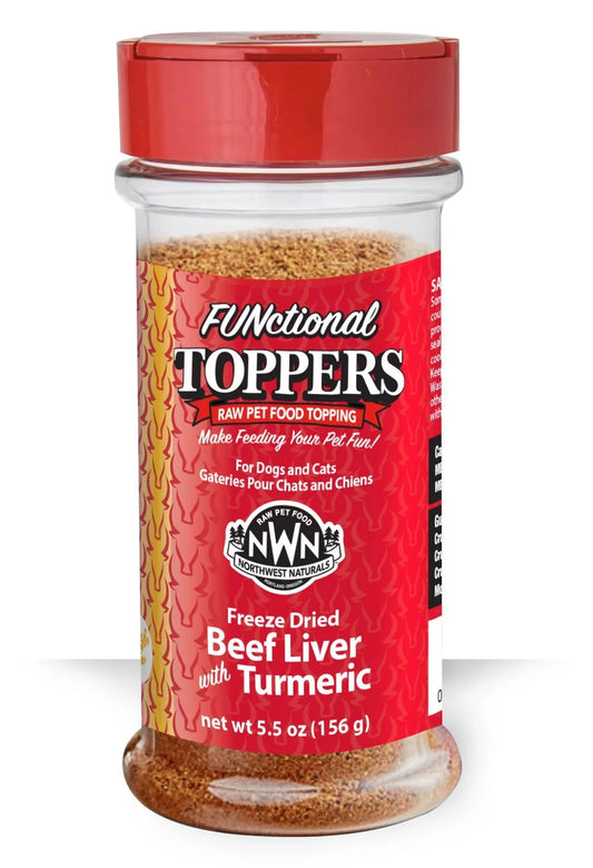 Northwest Naturals Freeze Dried Functional Topper Beef Liver Turmeric 5.5oz