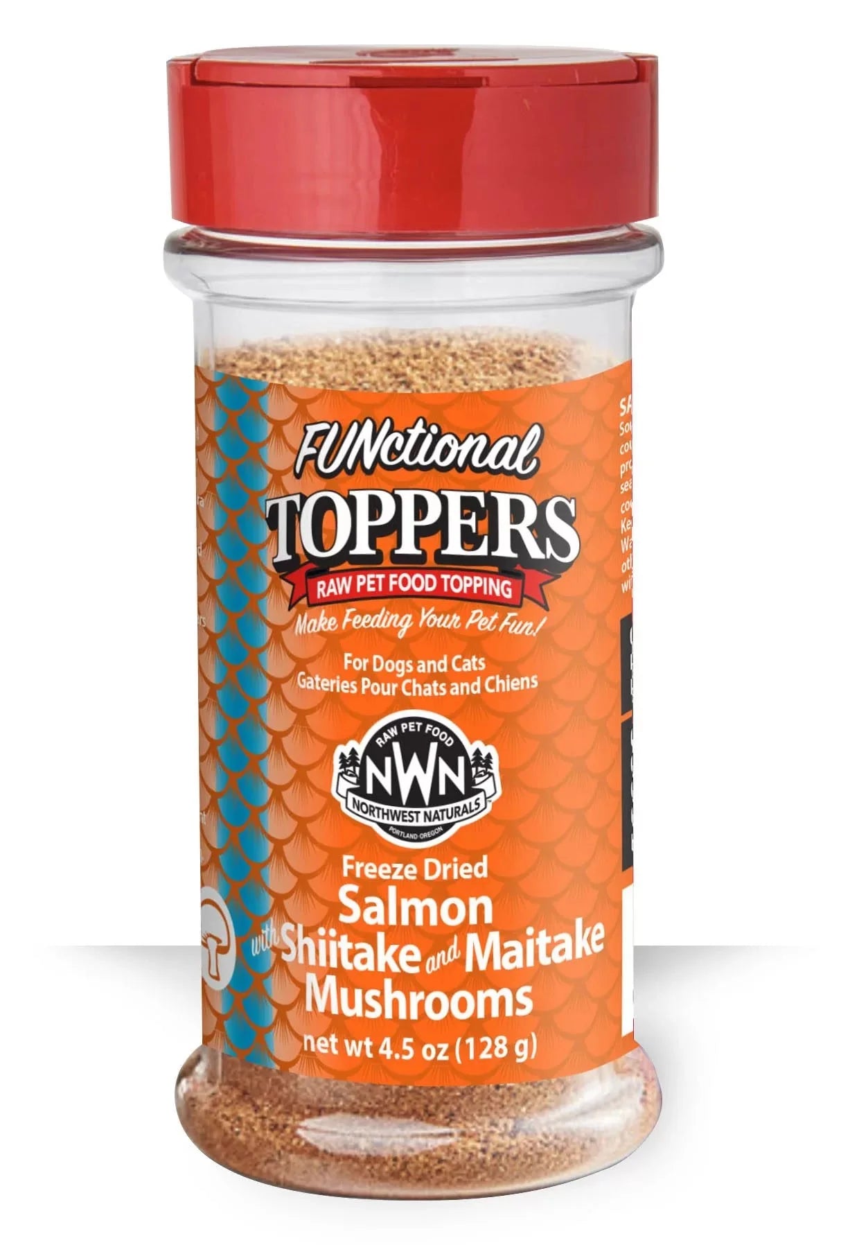 Northwest Naturals Freeze Dried Functional Topper Salmon & Mushrooms 4.5oz