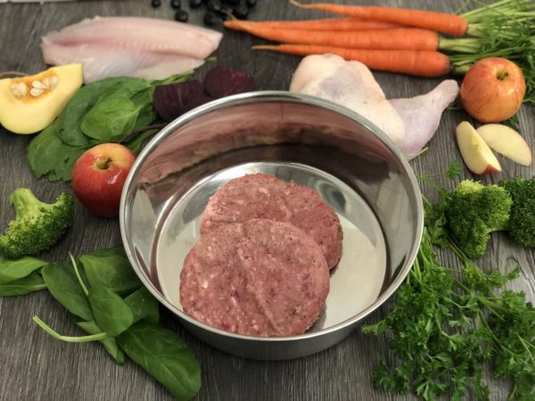 OC Raw Frozen Raw Dog Food Fish & Produce Patties 6lb