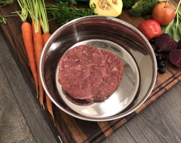 OC Raw Frozen Raw Dog Food Beef & Produce Patties 6lb