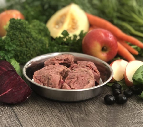 OC Raw Frozen Beef & Produce Mini Patties 4lb