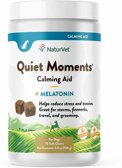 NatureVet Quiet Moments Calming Aid + Melatonin For Dogs