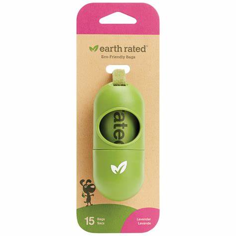 Earth Rated Lavender Poop Bag Dispenser 15-ct