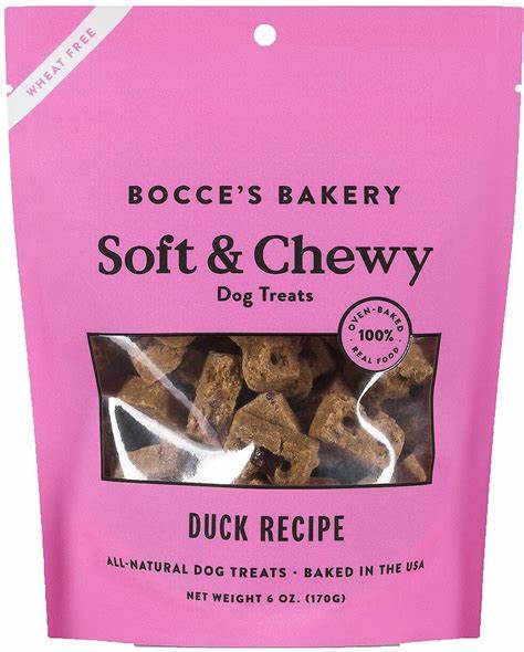 Bocce's Soft & Chewy Duck 6-oz