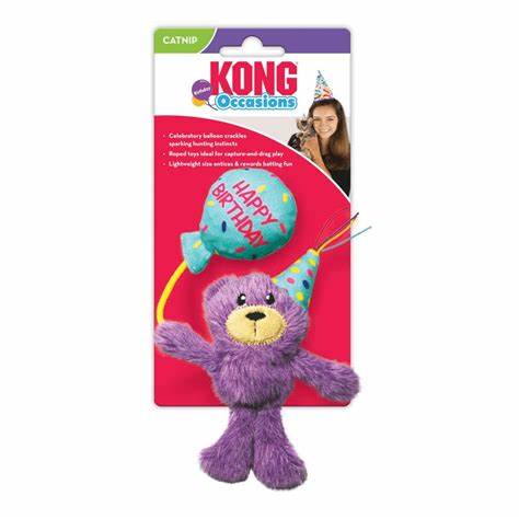 THe KONG Company Cat Occasions Birthday Teddy