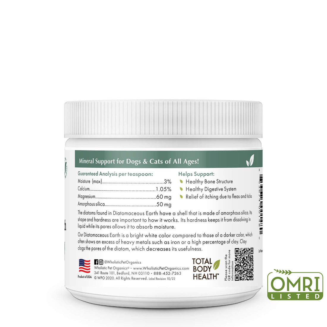 Wholistic Pet Organics Diatomaceous Earth