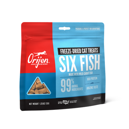 Orijen Freeze Dried 6 Fish Cat Treats 1.25oz