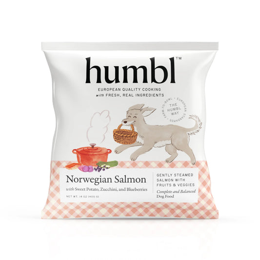 Humbl Frozen Gently Cooked Dog Food Norwegian Salmon 14oz