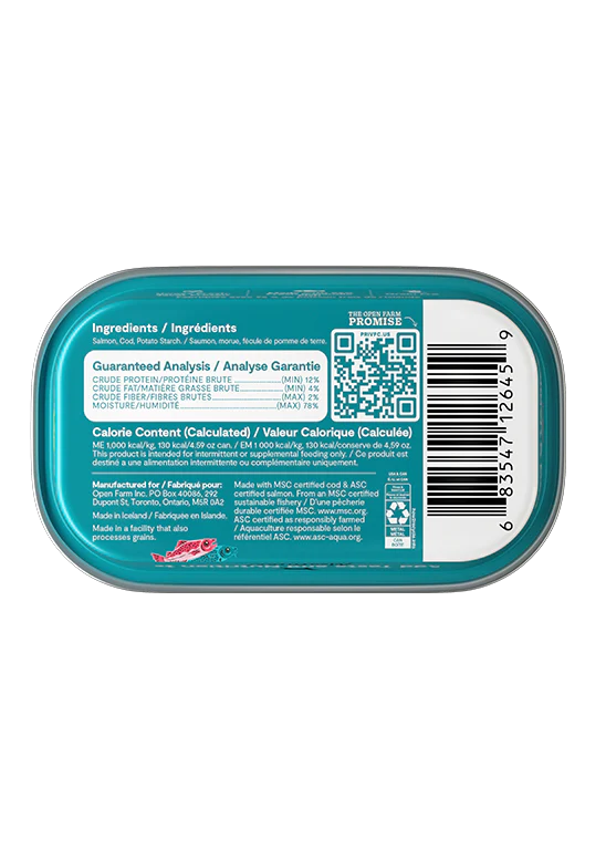 Open Farm Salmon & Cod Topper for Dogs 4.59oz