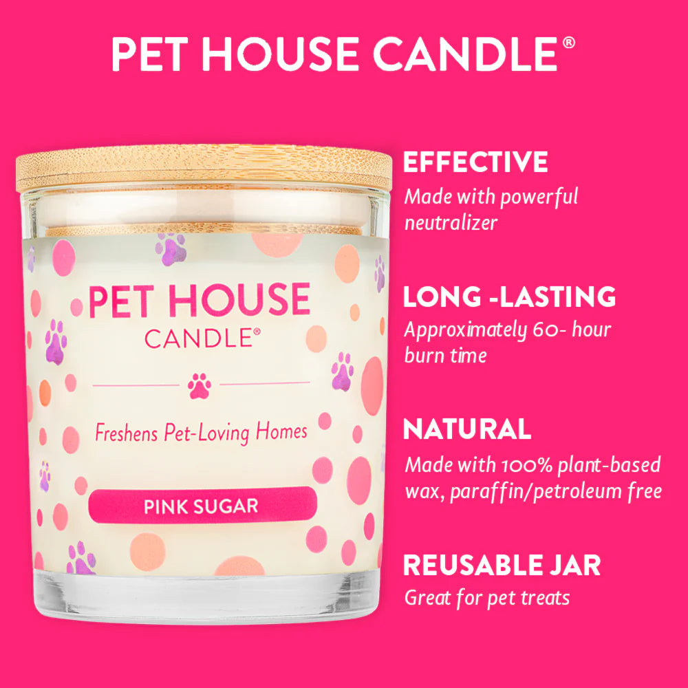 Pet House Pink Sugar Candle 9oz