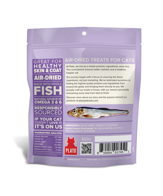 Plato Baltic Sprat Cat Treats 2.5oz