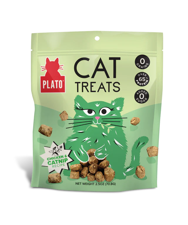 Plato Chicken & Catnip Cat Treats 2.5oz