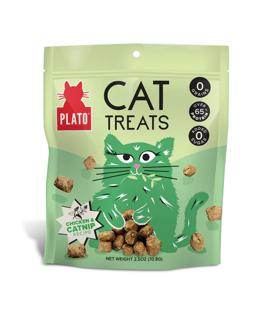 Plato Chicken & Catnip Cat Treats 2.5oz