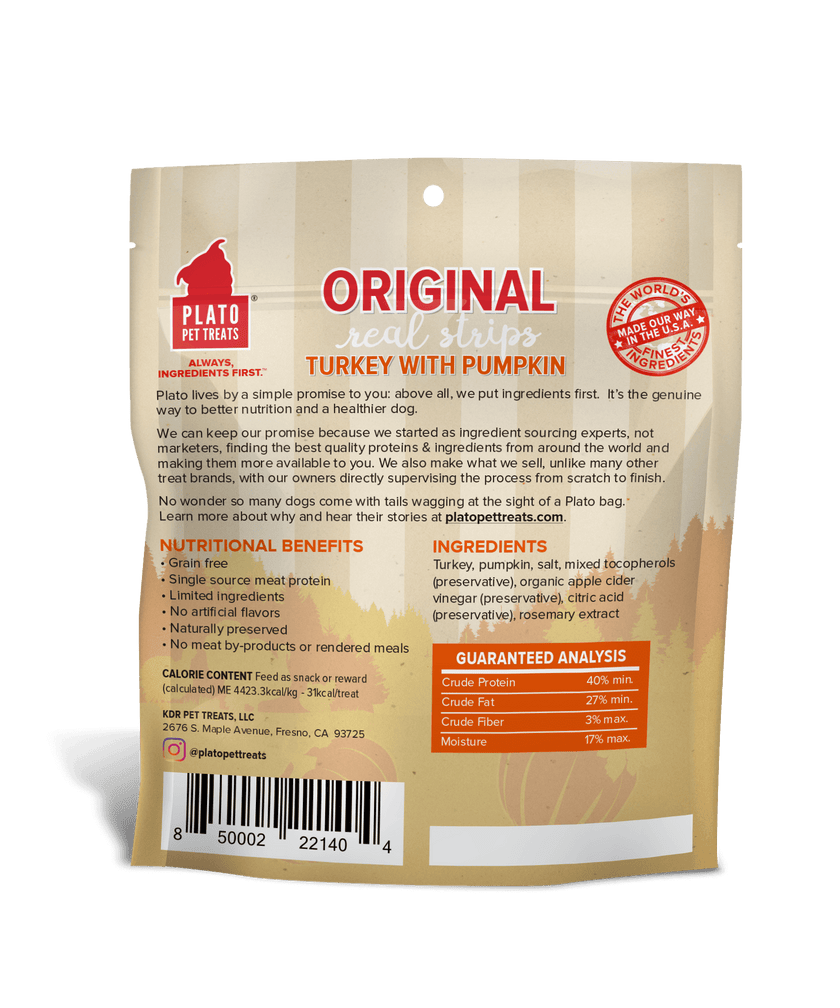 Plato Turkey & Pumpkin Real Strips