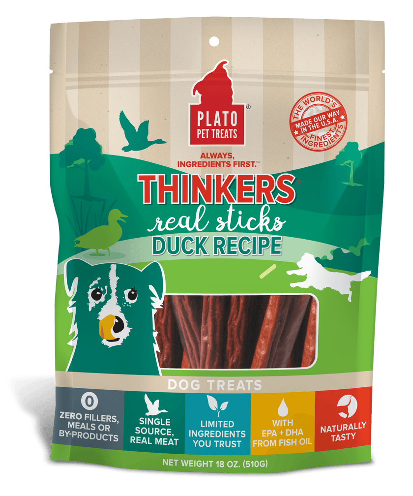 Plato Thinkers Duck Meat Sticks 10-oz