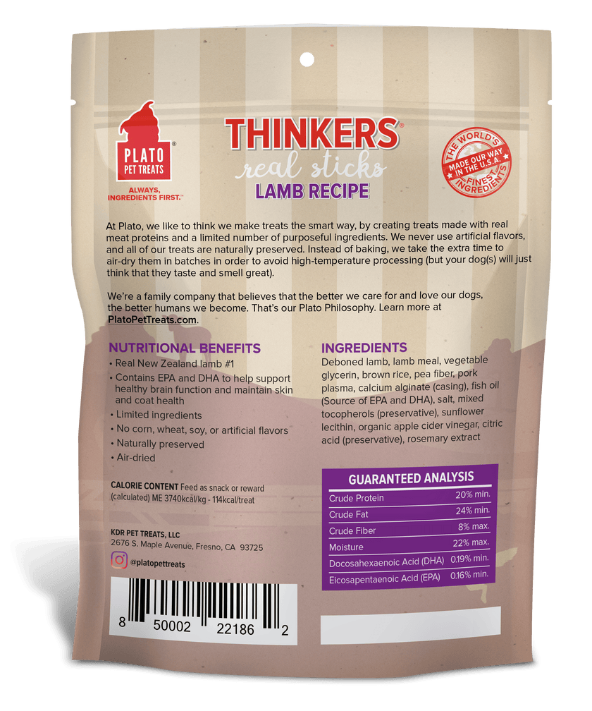 Plato Thinkers Lamb Sticks 18-oz