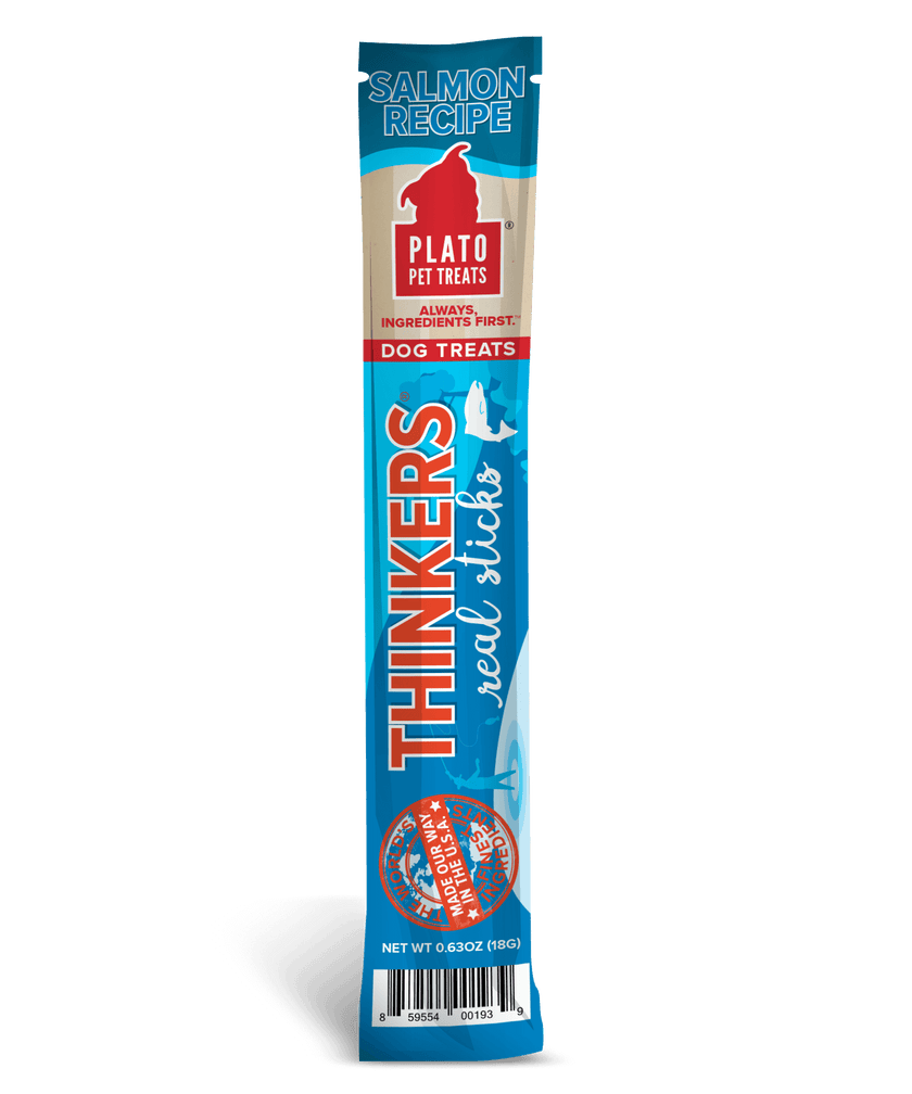 Plato Thinkers Salmon Meat Stick Dog Treats