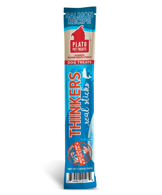 Plato Thinkers Salmon Meat Stick Dog Treats