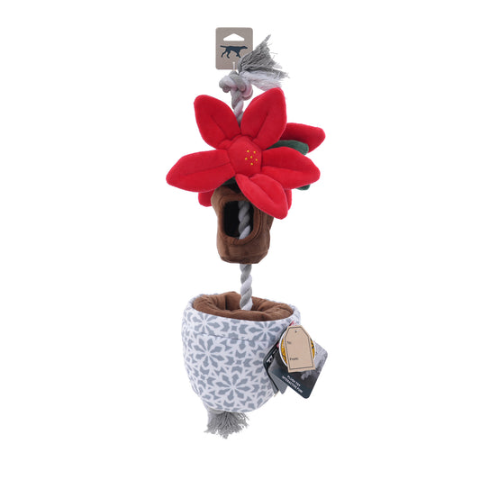 Tall Tails Treat Tug Poinsettia 16"