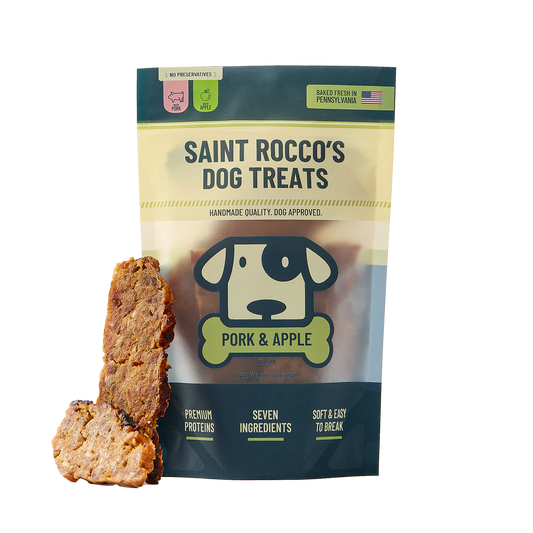 Saint Rocco's Pork and Apple Dog Treats 3oz