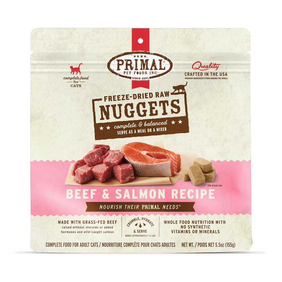 Primal Cat Freeze Dried Beef & Salmon 5.5oz