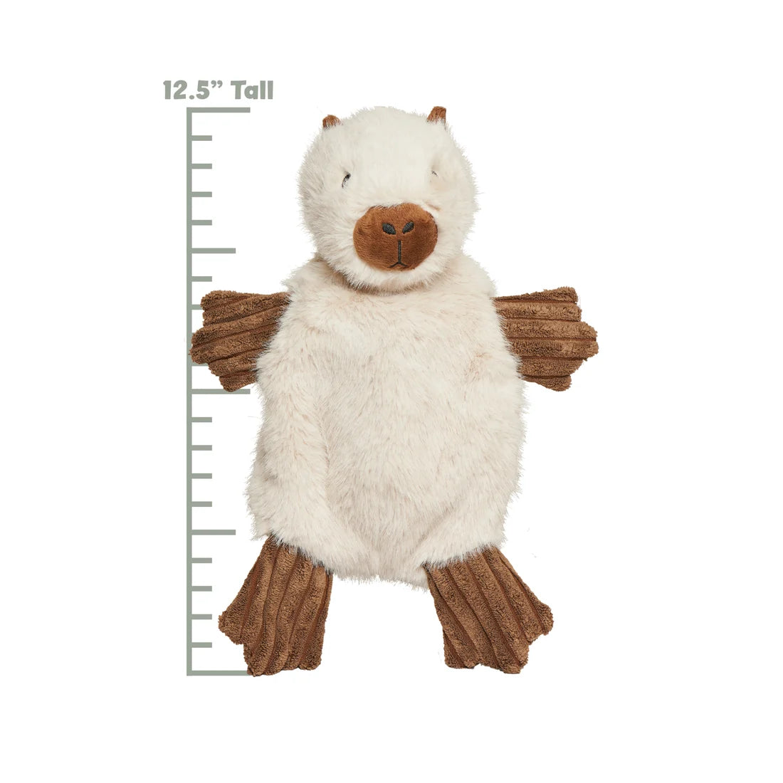 HuggleHounds X-Brace Clover Capybara Dog Toy