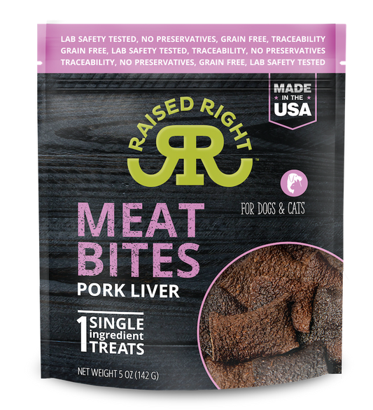 Raised Right Meat Bites Crispy Treats 5oz