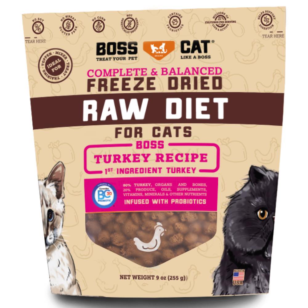 Boss Cat Freeze Dried Turkey Nuggets 9oz